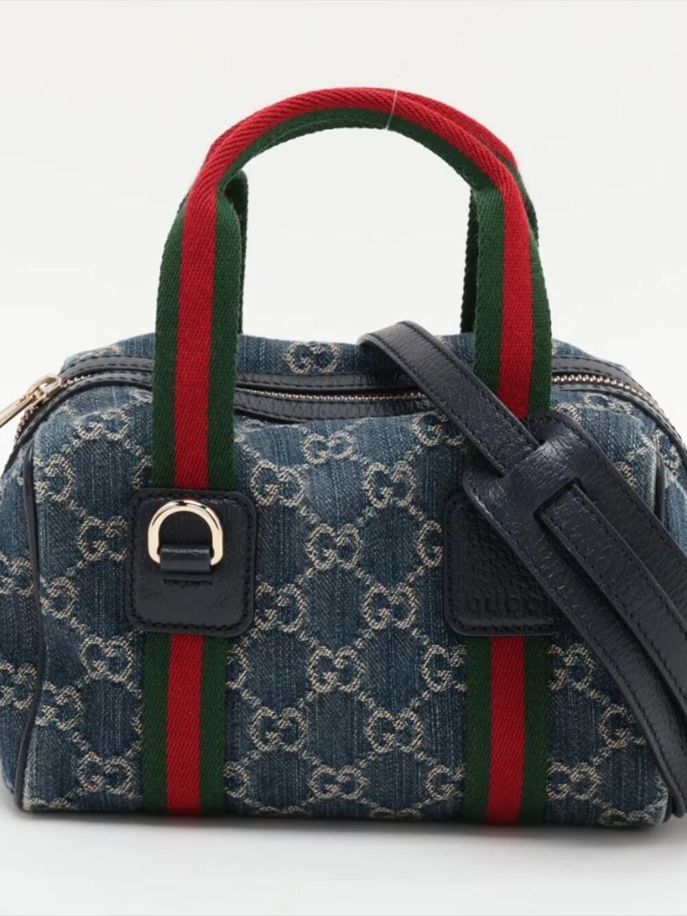 Gucci Denim 2 Way Boston O50 MOG